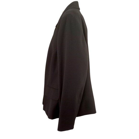 Kasper Black Button Up Long Sleeve Suit Jacket Blazer Career Business - Picture 5 of 8